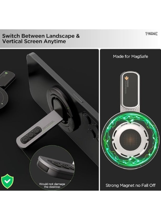 360° adjustable, magnetic decompression phone holder, compatible with MagSafe (strong magnetic adsorption), suitable for iPhone 16e/16/15/14/13/12 and all Samsung smartphones. - Image 3